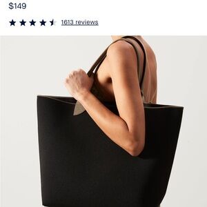 Rothy's Black and Tan Tote Bag